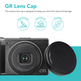 GR Lens Cap Cover for Ricoh Cameras GR IIIx, GR IIIx HDF, GR III, GR III HDF, GR3x HDF, GR3 HDF, GR II, GR2