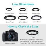 Foto&Tech Step up Ring Adapter for DSLR Cameras