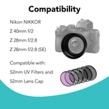 Foto&Tech Metal Lens Hood for Nikon NIKKOR Z 40mm f/2, Z 28mm f/2.8, Z 28mm f/2.8 (SE) Lens