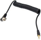 2.5mm to Male Flash PC Sync Coiled Cable