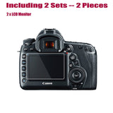 Foto&Tech HD LCD Screen Protector -Canon 5D Mark IV Monitor Bubble Free Anti-Smudge