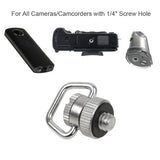 Camera D-Ring 1/4" Screw Mount Strap Adapter